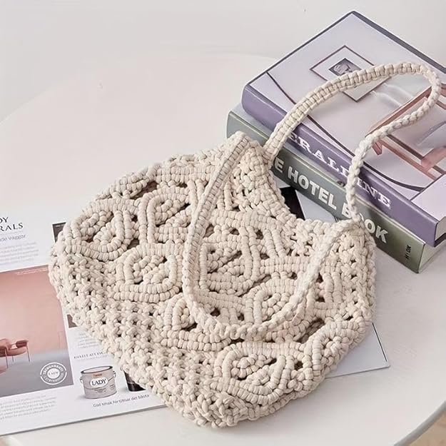 Stylish Macrame Handbag For Women - Leechoo